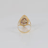 Anillo lanzadera de oro 18k 750