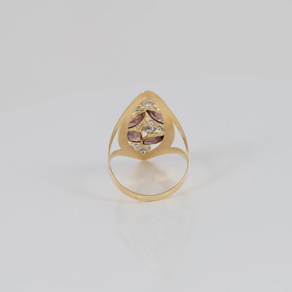 Anillo lanzadera de oro 18k 750