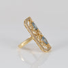 Anillo lanzadera de oro 18k 750