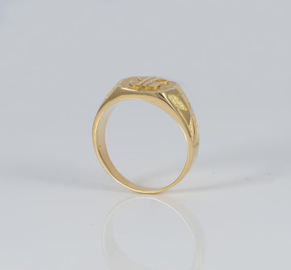 Anillo Dólar de oro amarillo 18k