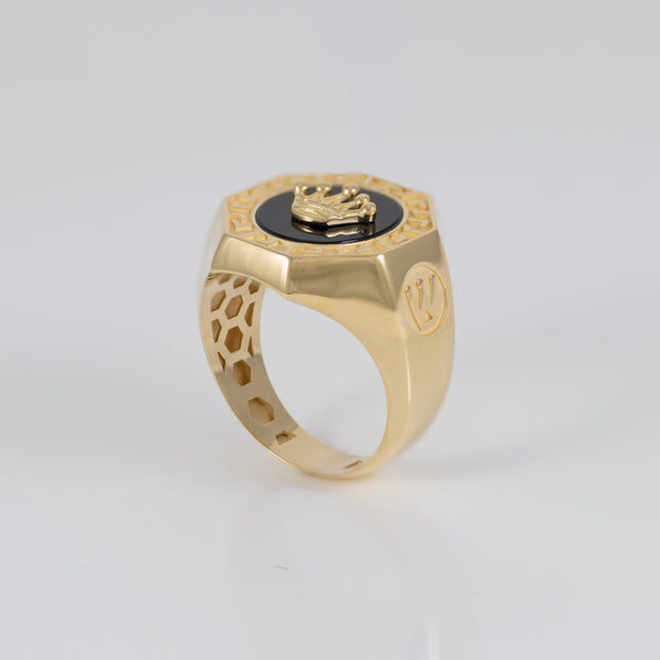 Anillo corona de oro 18k 750