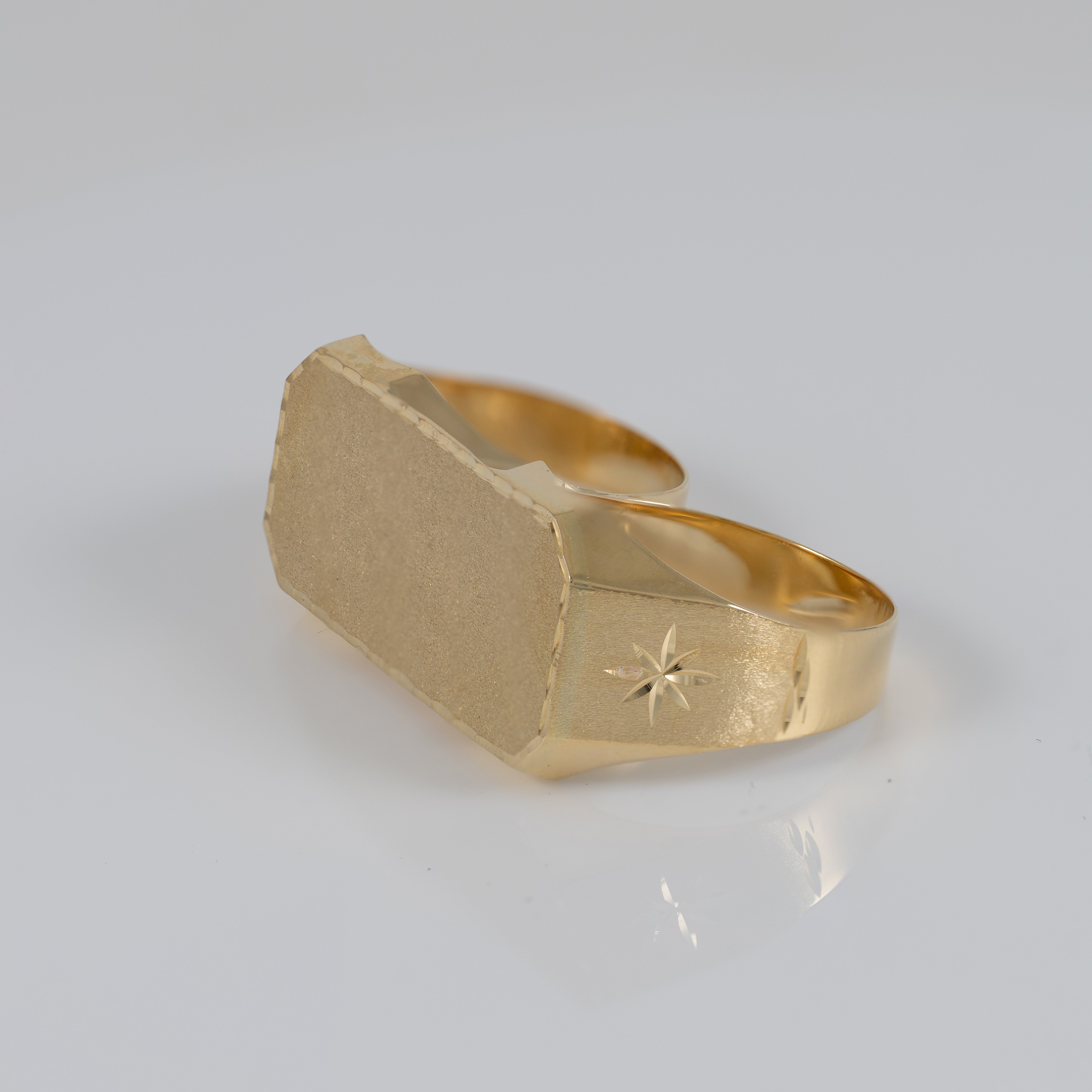 Anillo 2 dedos de oro 18k 750