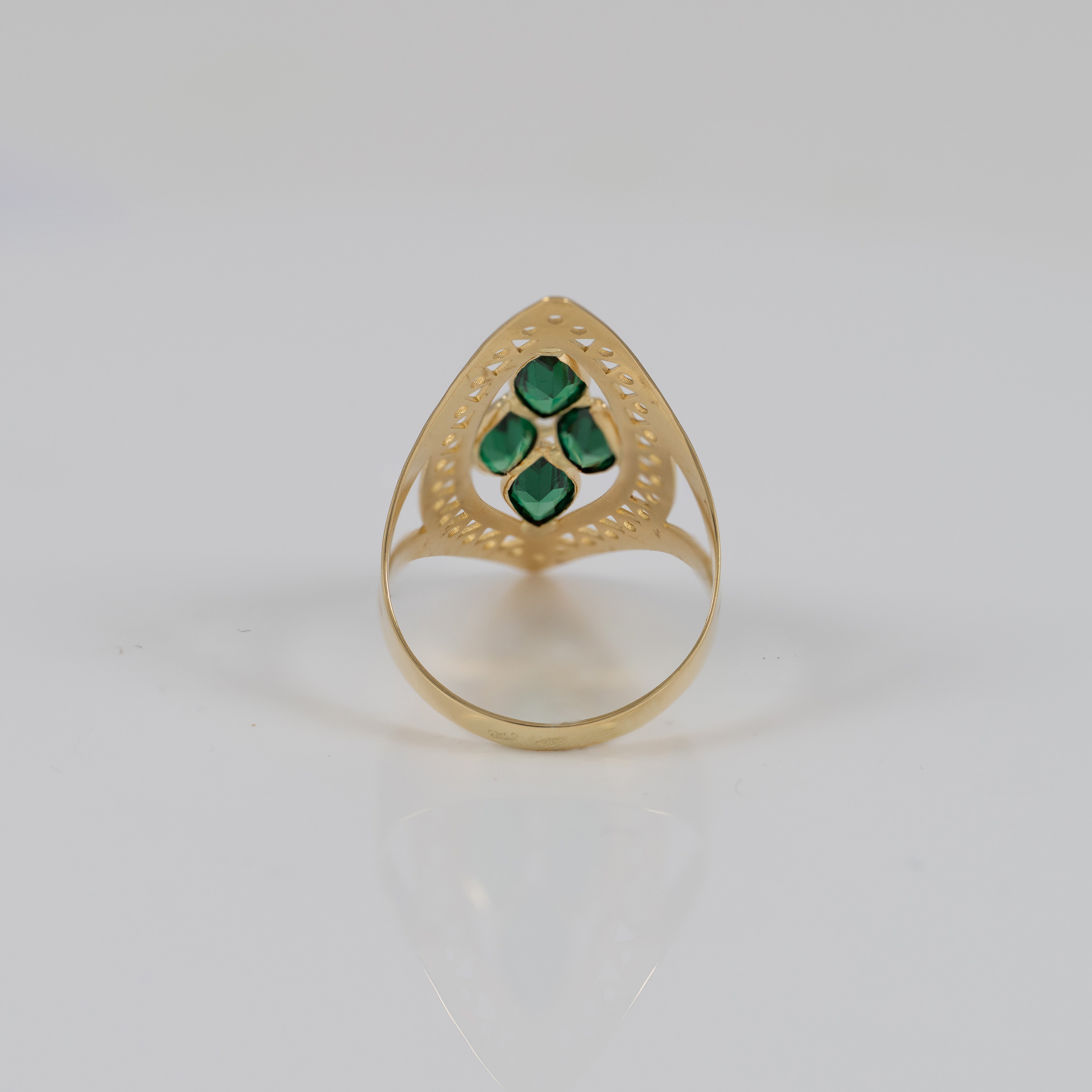 Anillo lanzadera de oro 18k 750