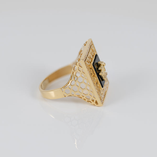 Anillo corona de oro 18k 750