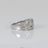Anillo oro blanco 18k con brillantes