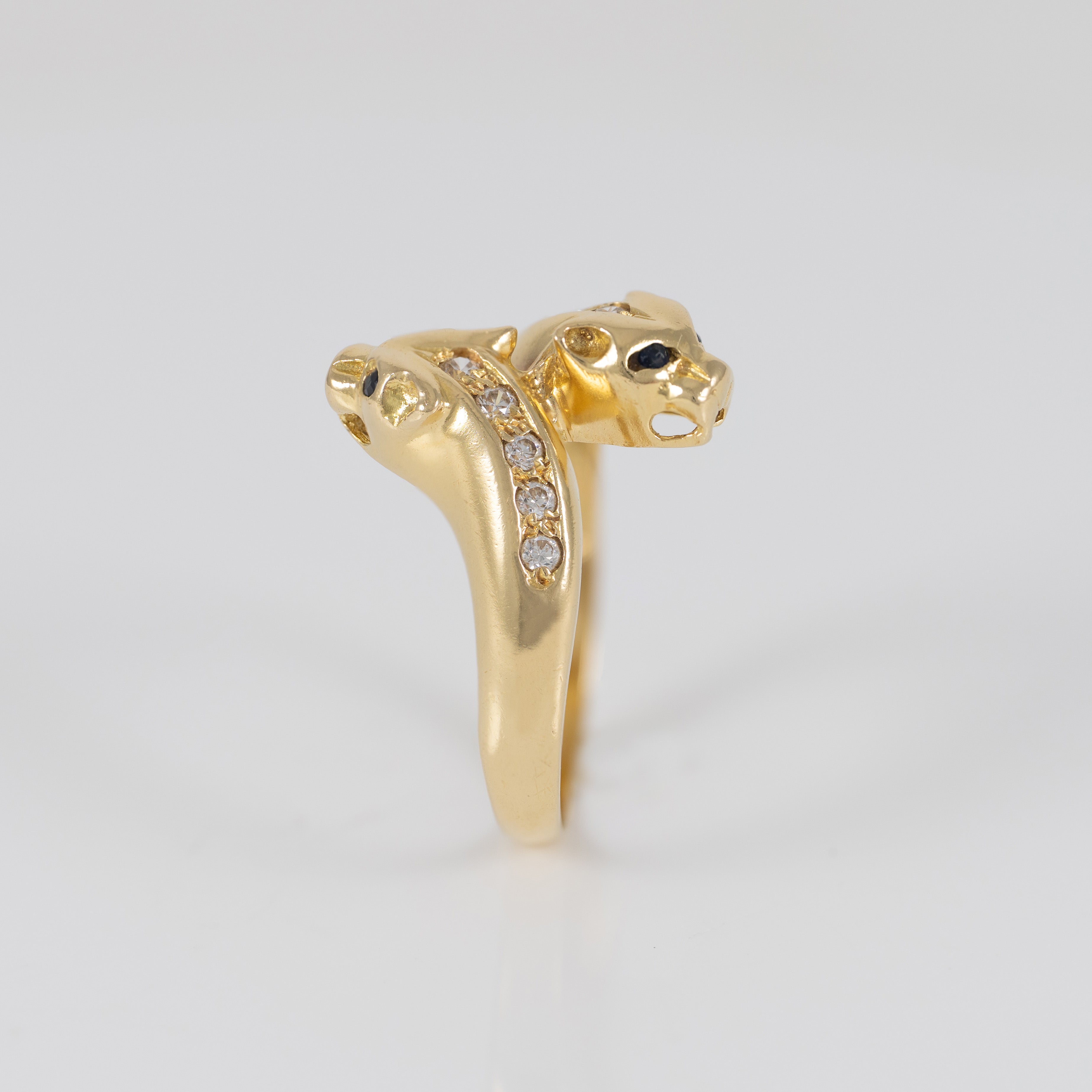 Anillo pantera oro 18k 750