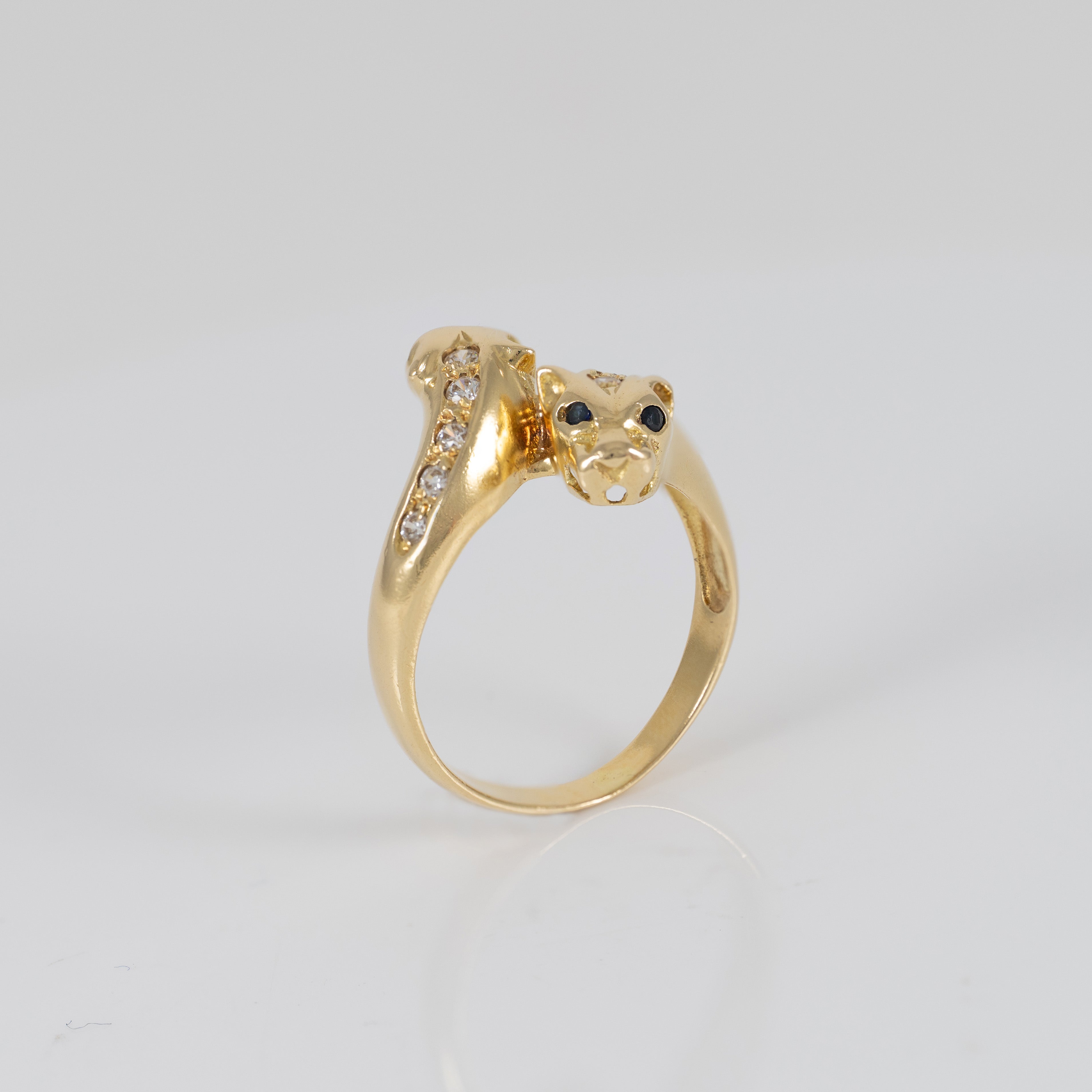 Anillo pantera oro 18k 750