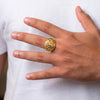 Anillo cabeza indio oro 18k 750