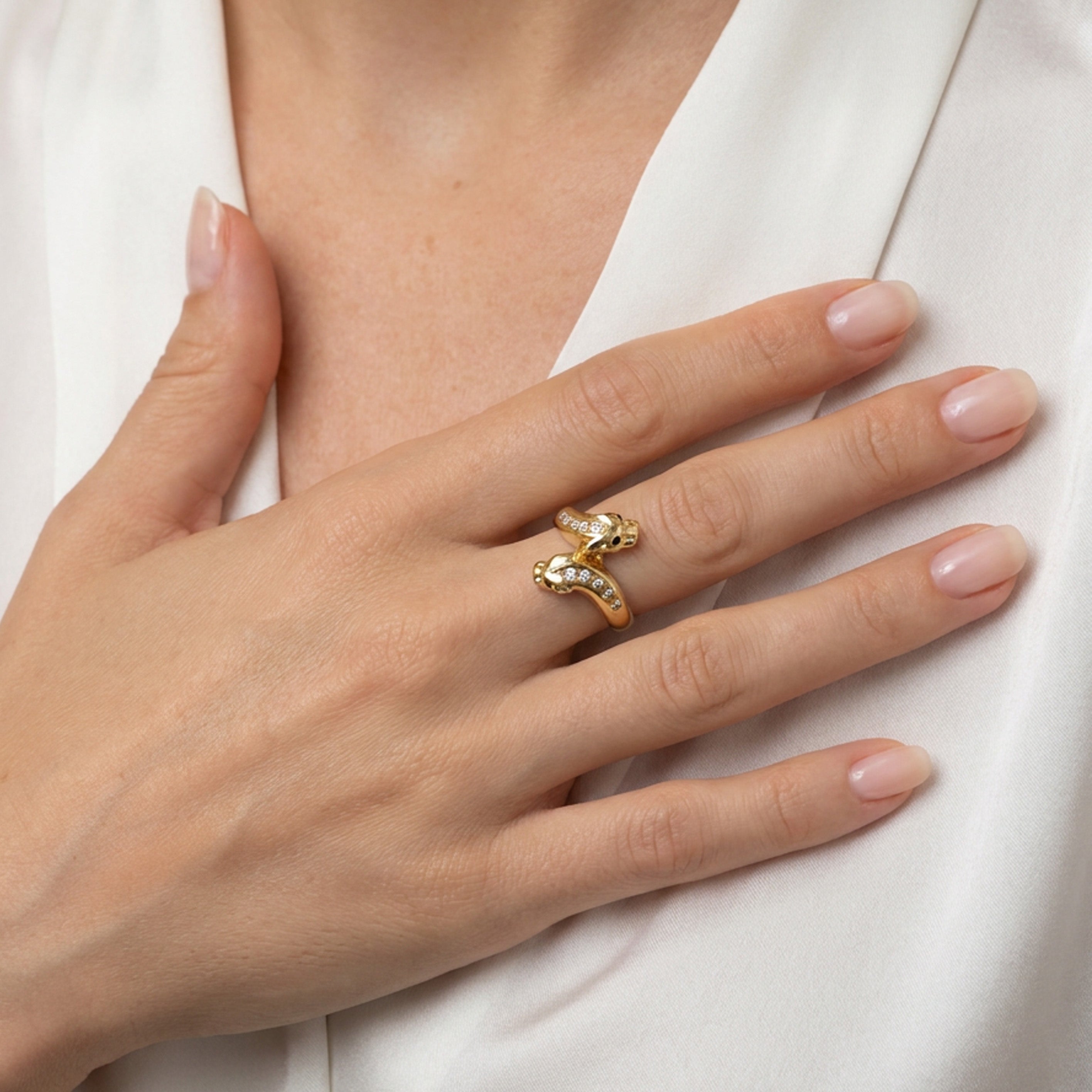 Anillo pantera oro 18k 750