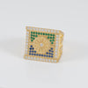 Anillo bandera gitana oro 18k 750