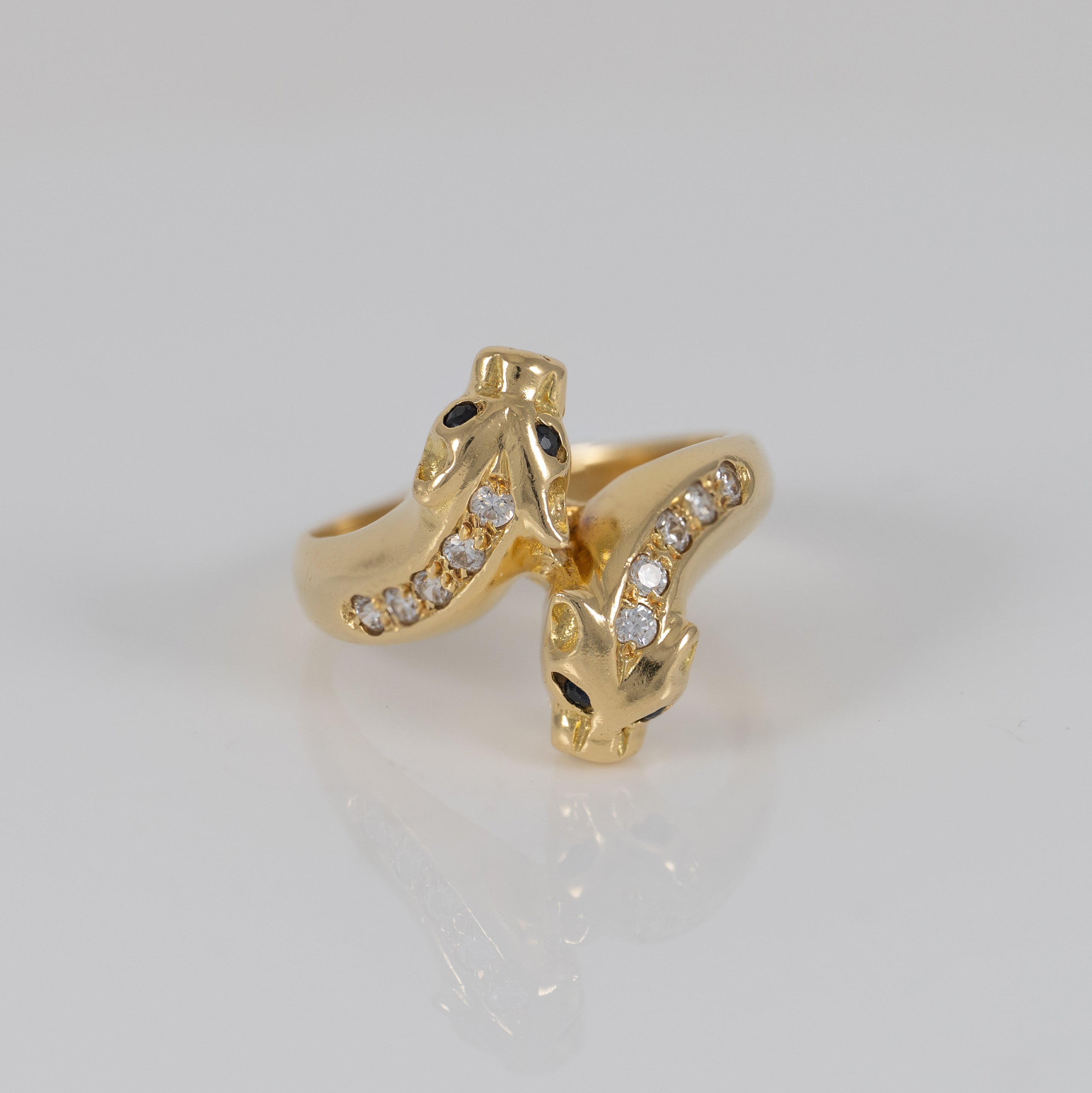 Anillo pantera oro 18k 750
