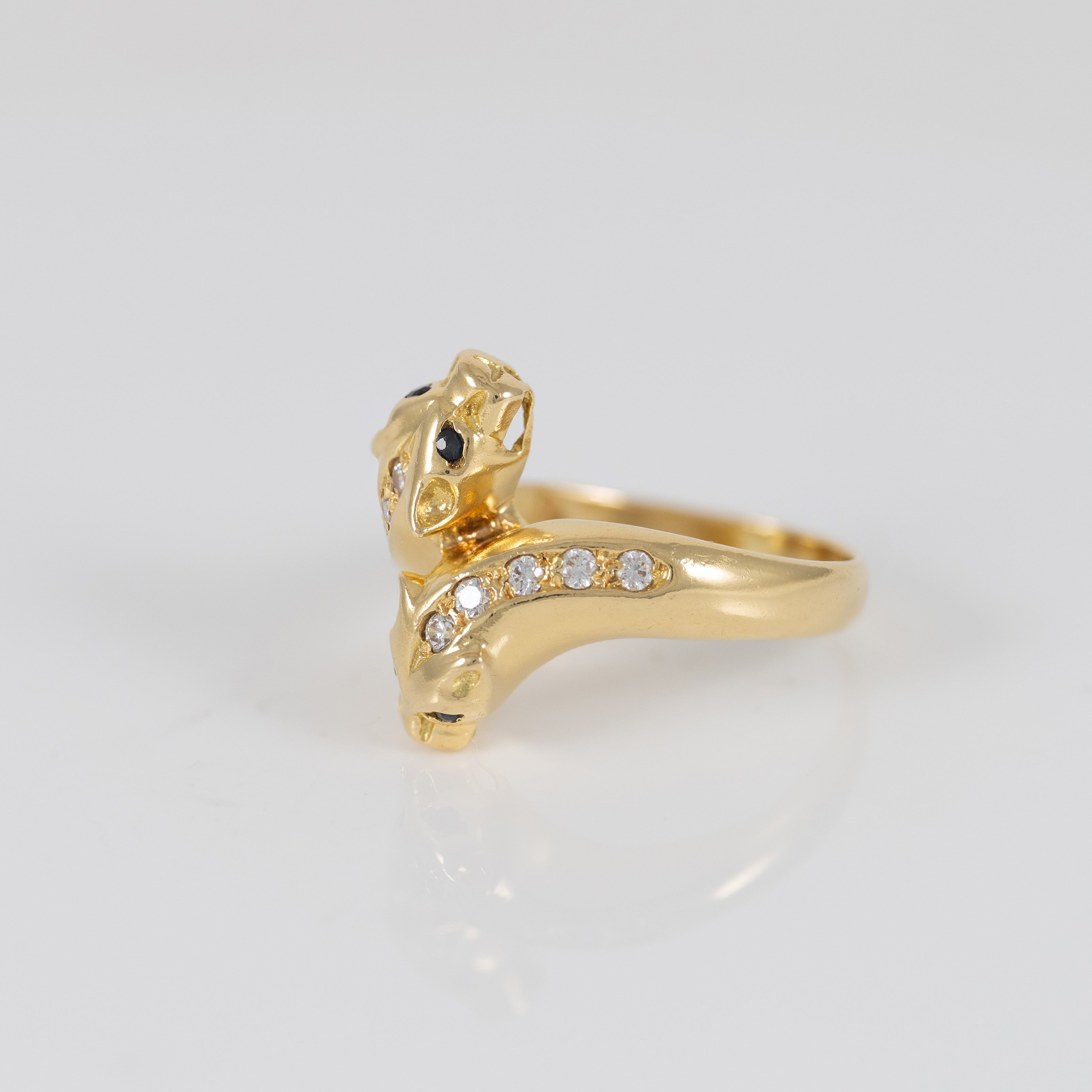 Anillo pantera oro 18k 750