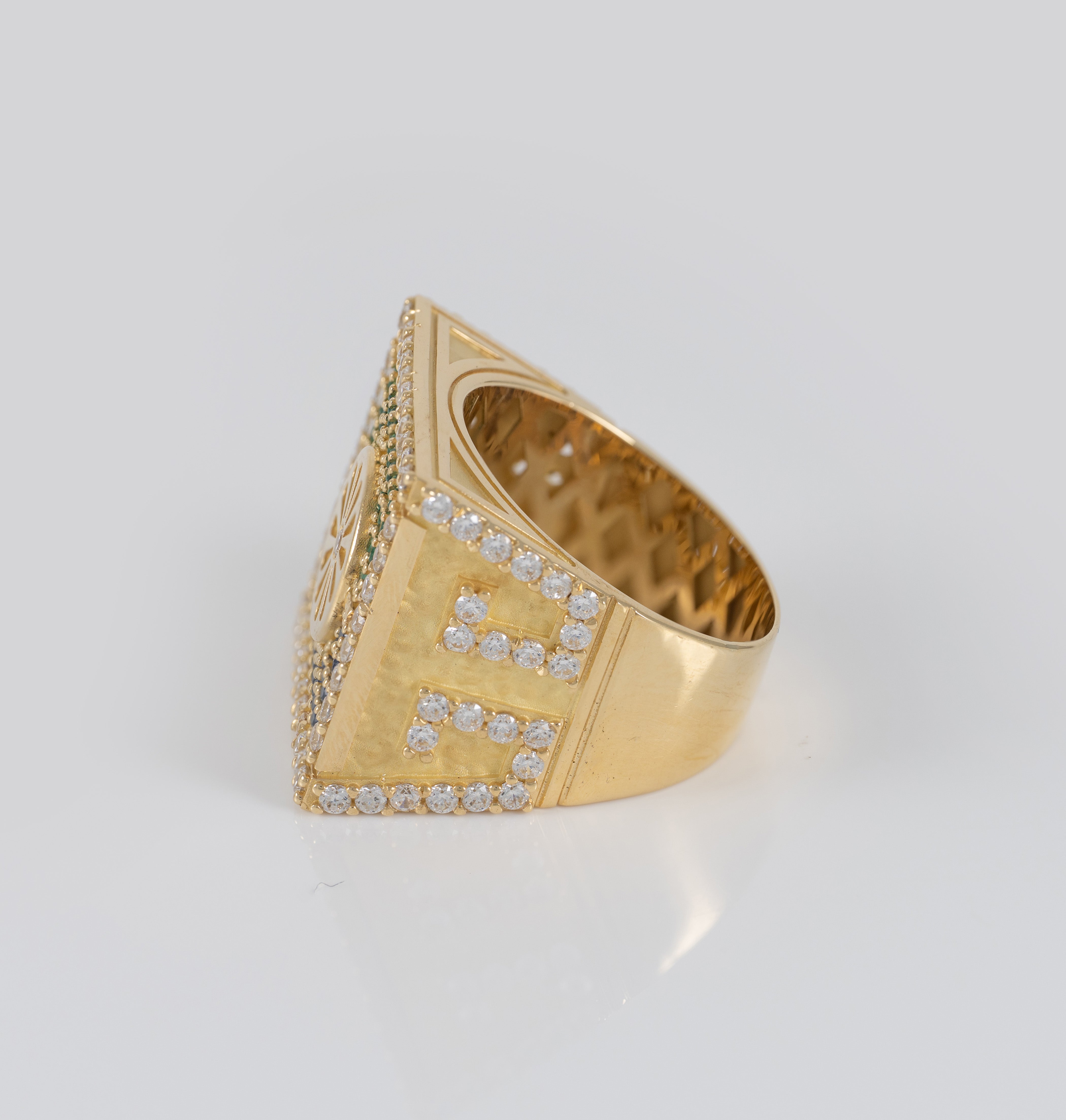 Anillo bandera gitana oro 18k 750