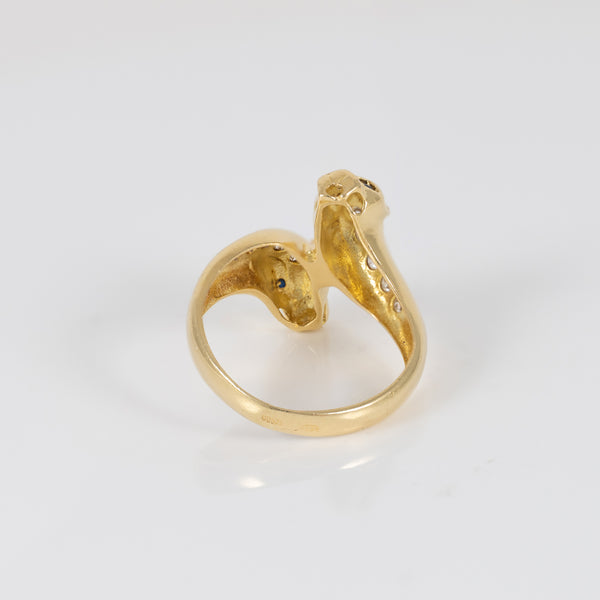 Anillo pantera oro 18k 750