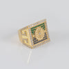 Anillo bandera gitana oro 18k 750