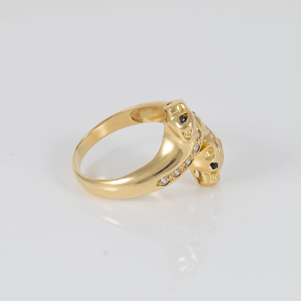 Anillo pantera oro 18k 750
