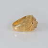 Anillo cabeza indio oro 18k 750