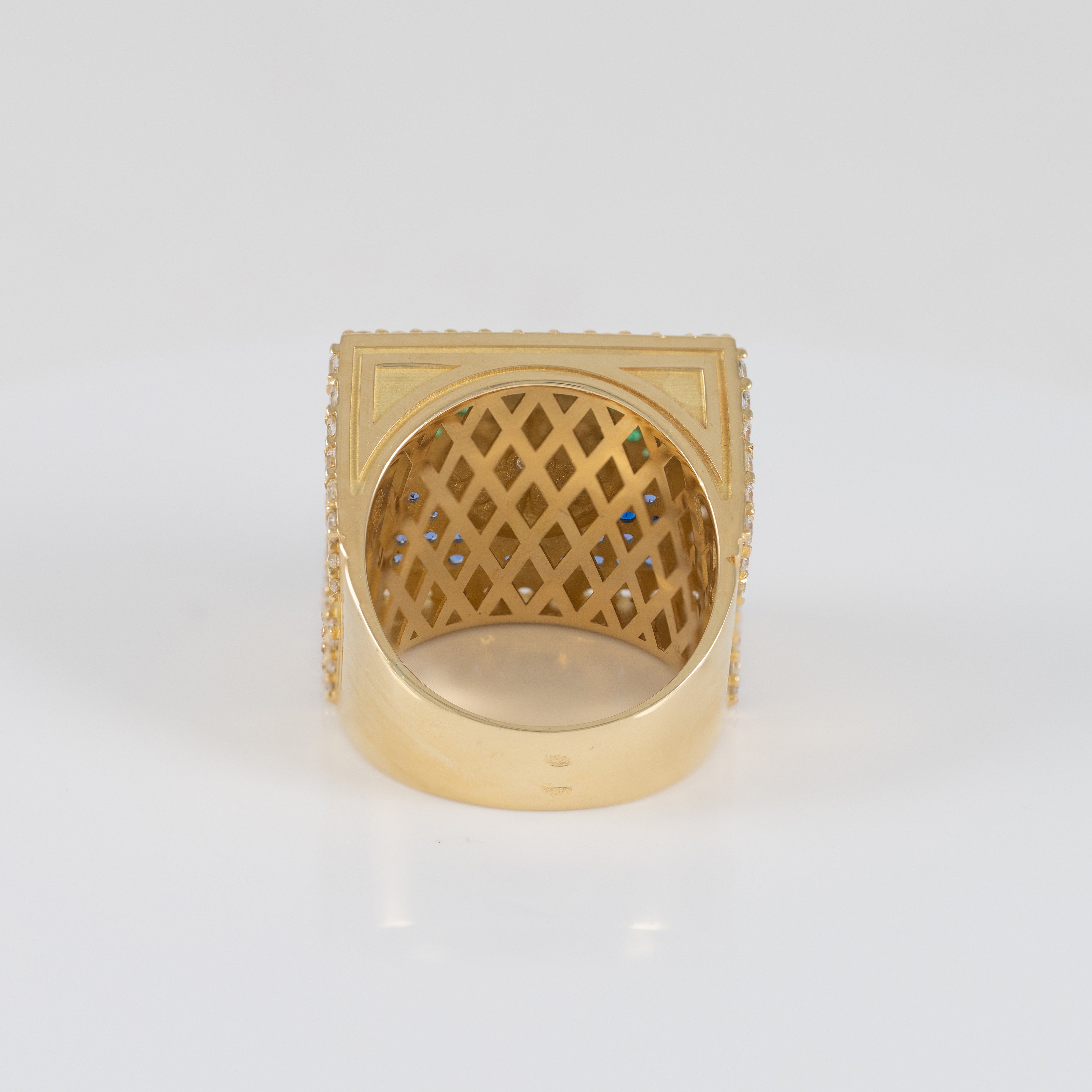 Anillo bandera gitana oro 18k 750