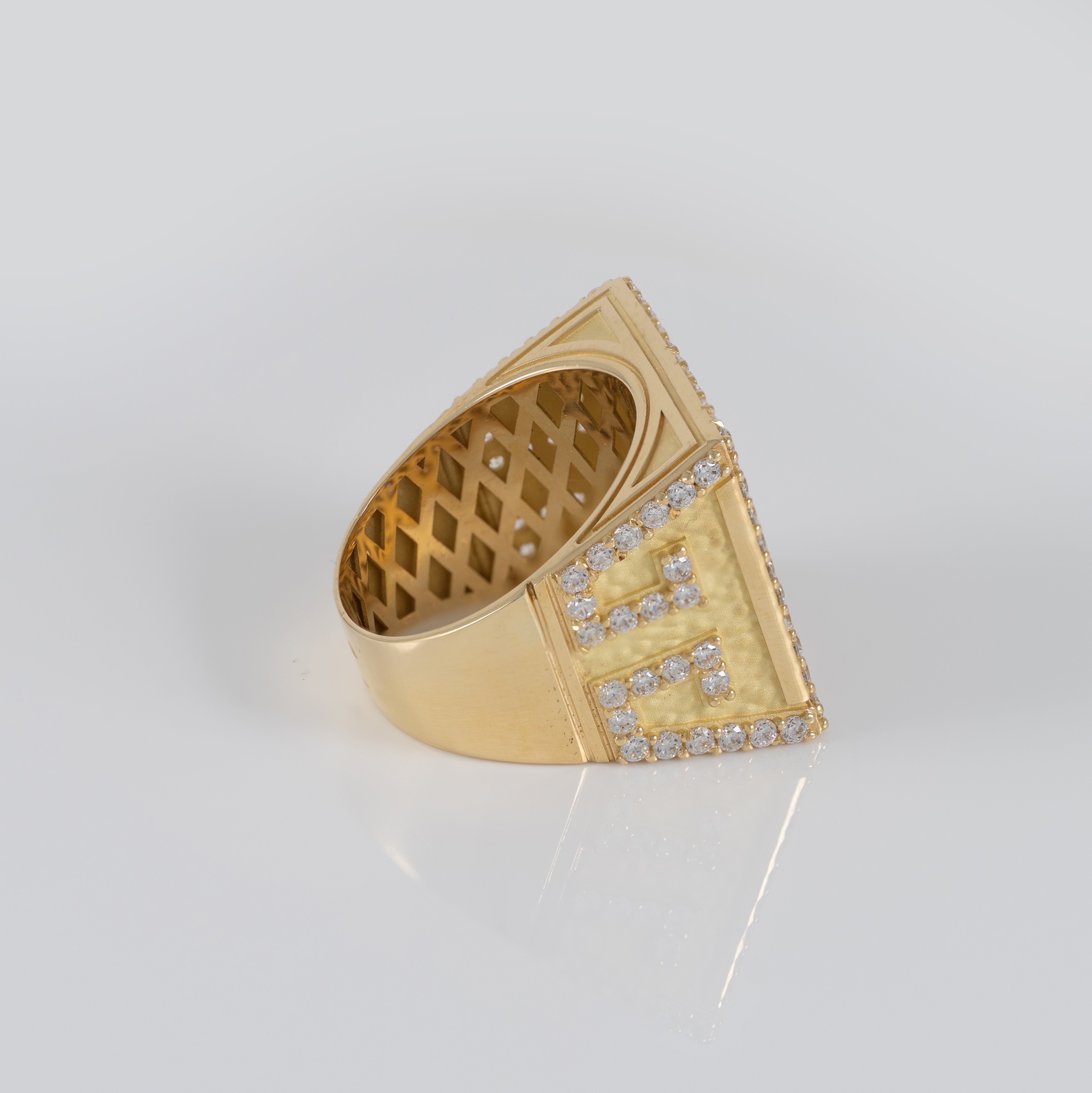 Anillo bandera gitana oro 18k 750