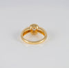 Anillo de oro amarillo 18k y brillantes