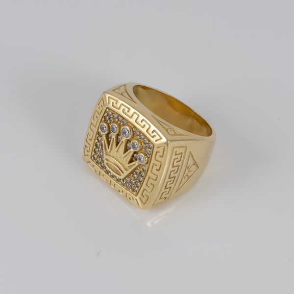 Anillo corona de oro 18k 750