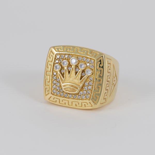 Anillo corona de oro 18k 750