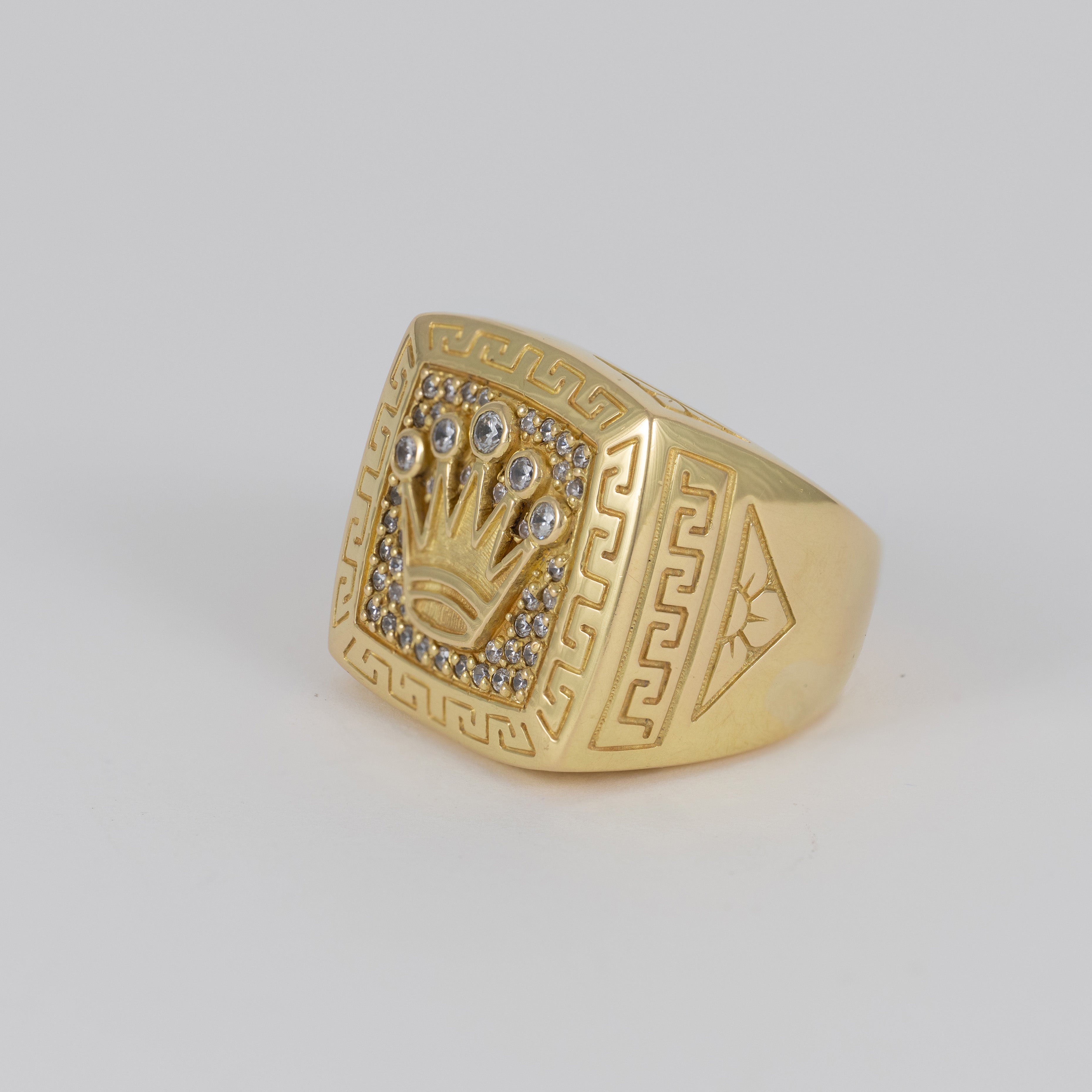 Anillo corona de oro 18k 750