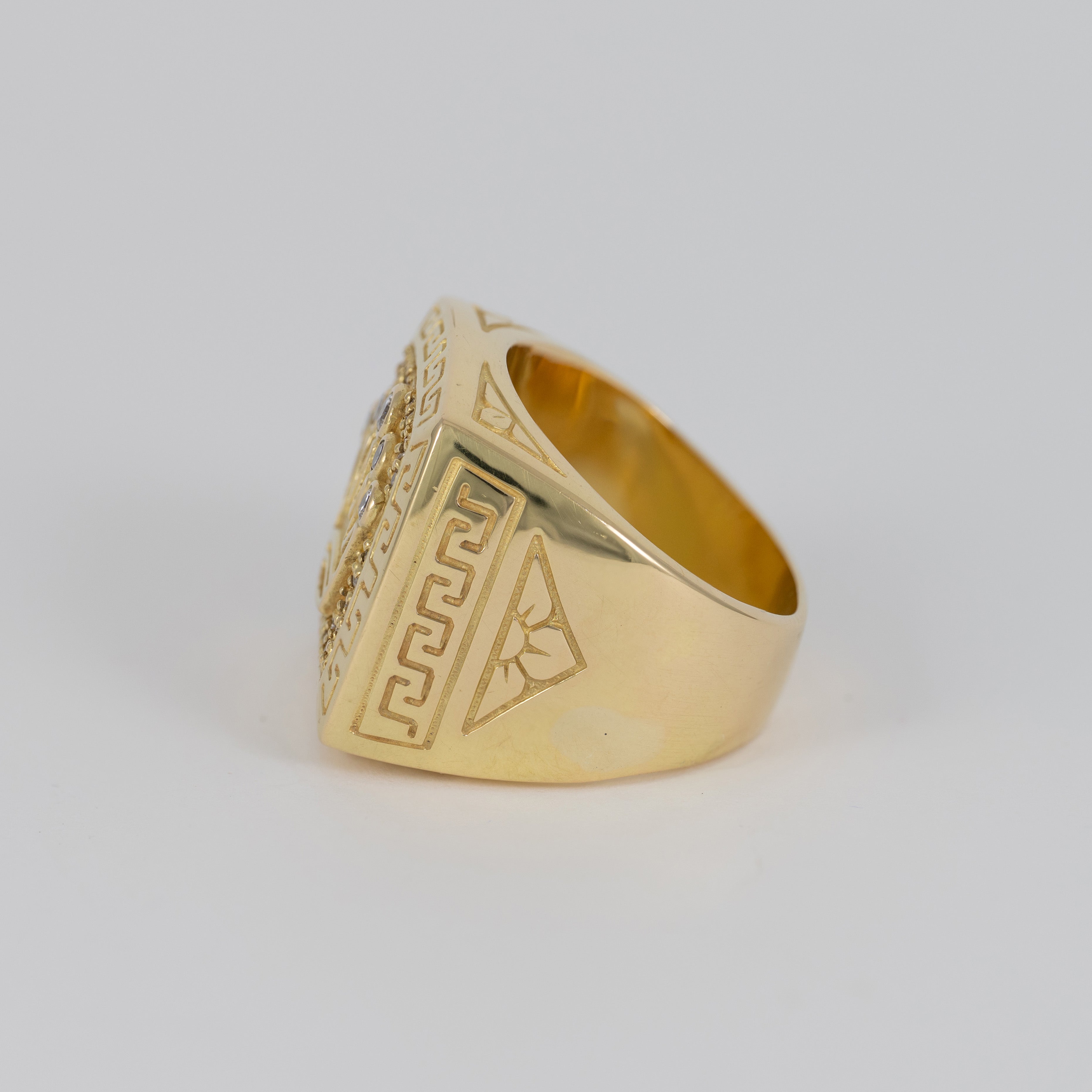 Anillo corona de oro 18k 750