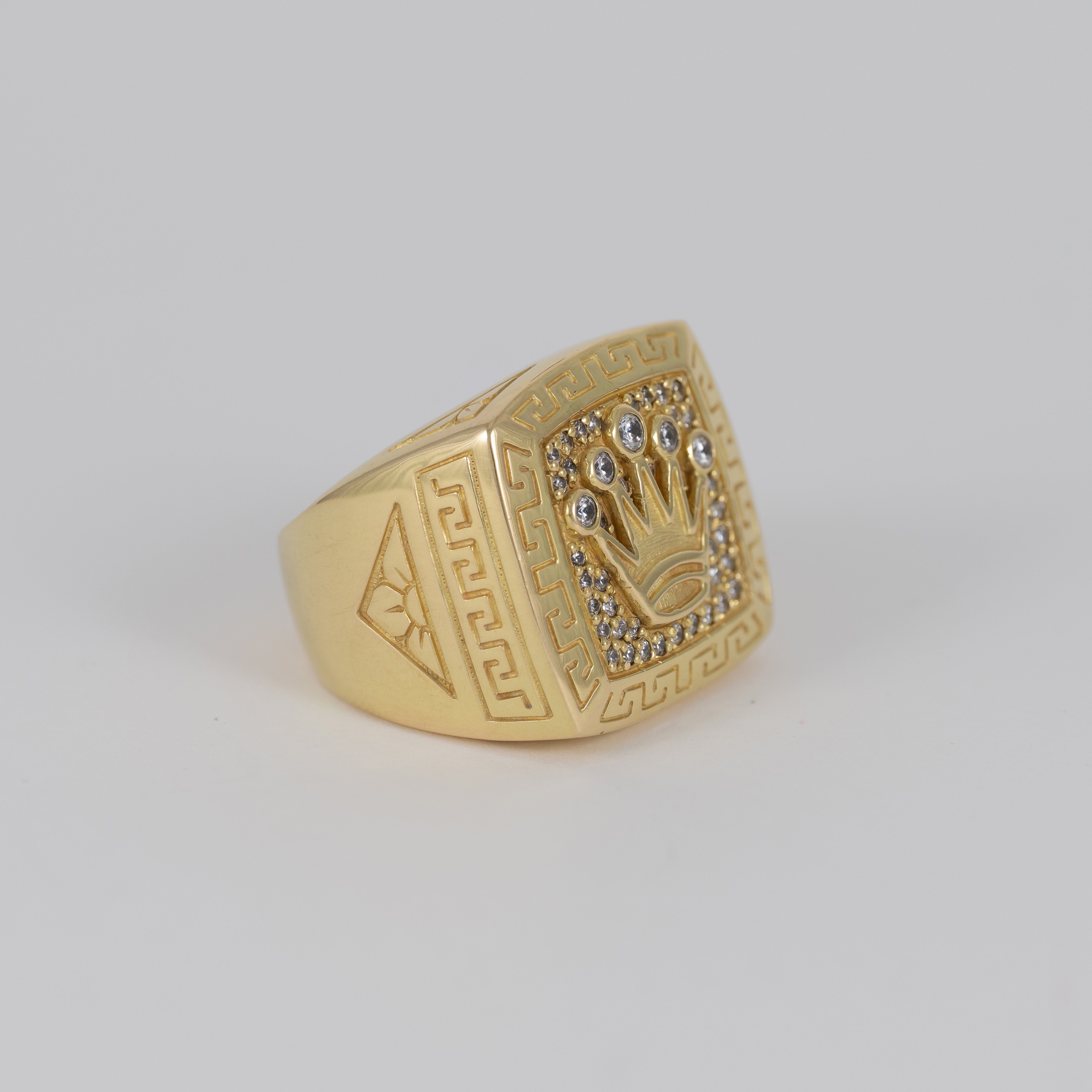 Anillo corona de oro 18k 750