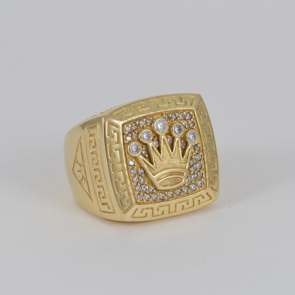 Anillo corona de oro 18k 750