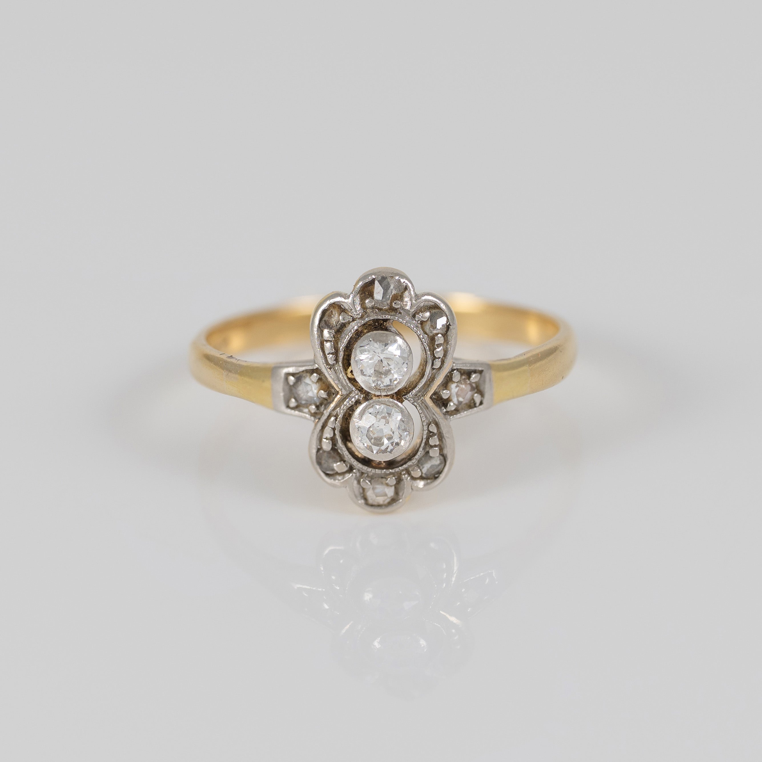 Anillo oro 18k con diamantes