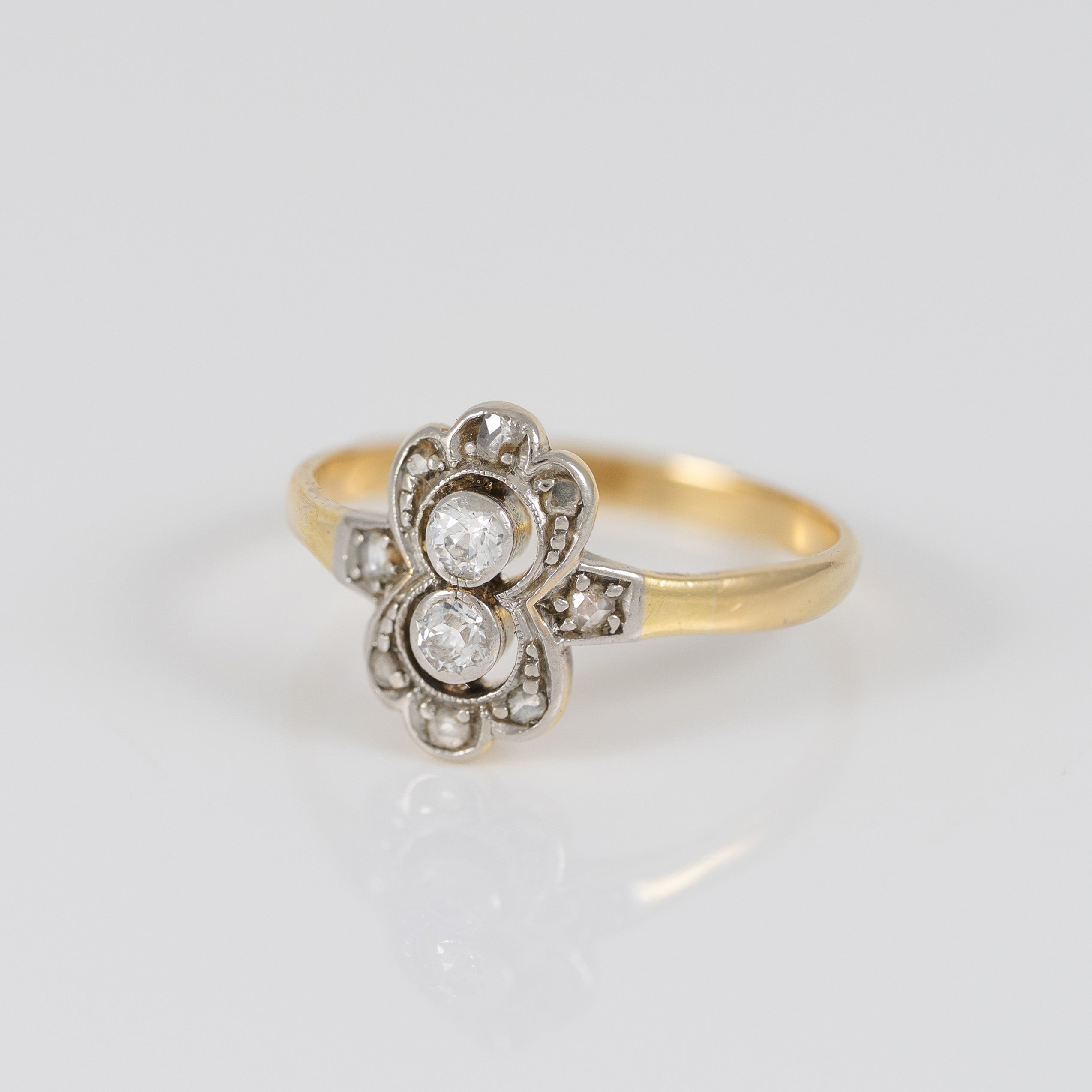 Anillo oro 18k con diamantes