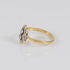 Anillo oro 18k con diamantes