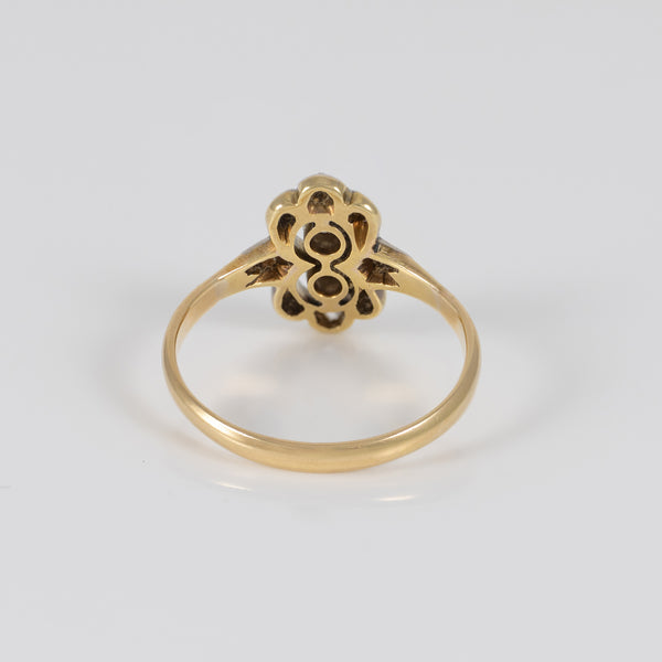 Anillo oro 18k con diamantes