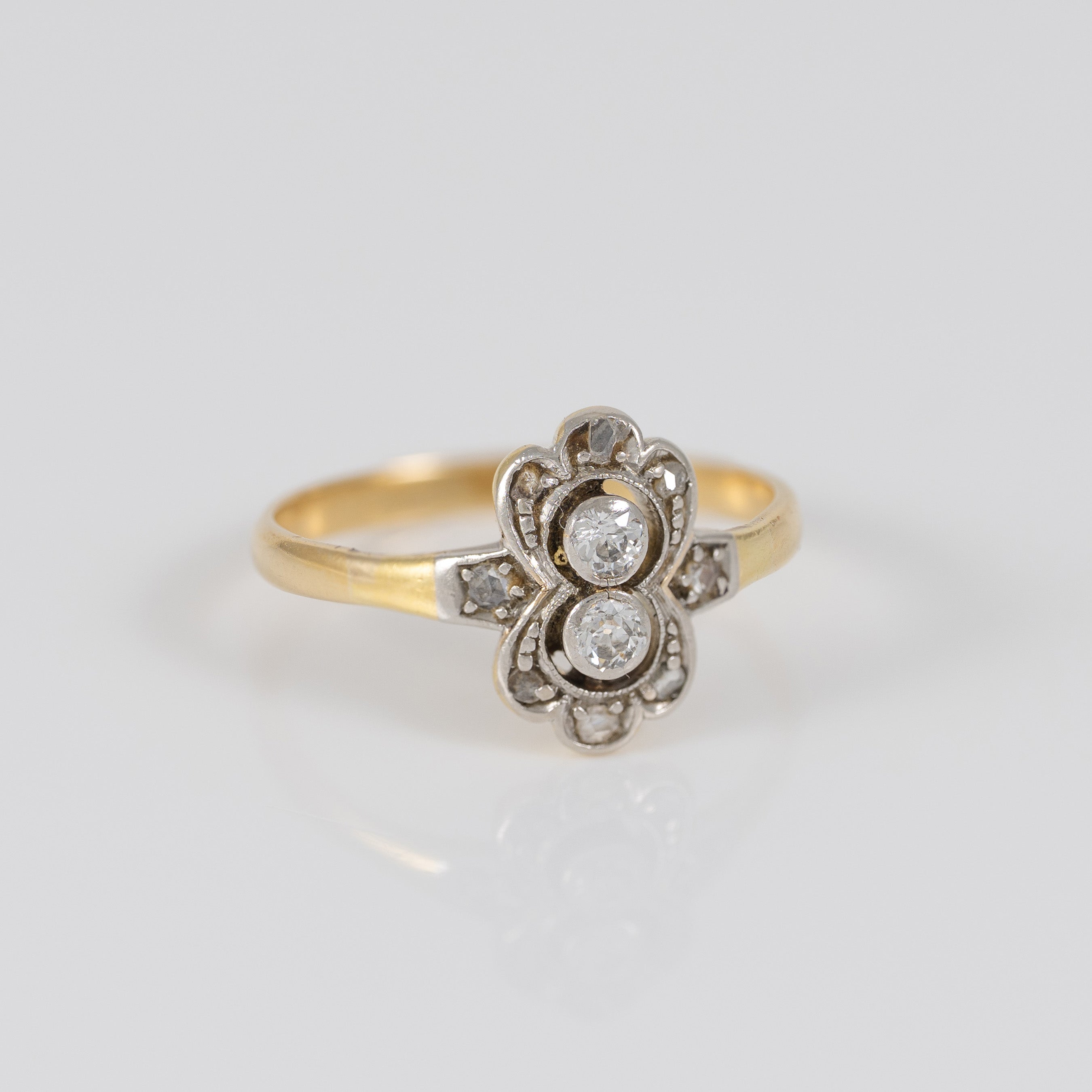 Anillo oro 18k con diamantes