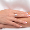 Anillo oro blanco 18k con diamantes (Copy)