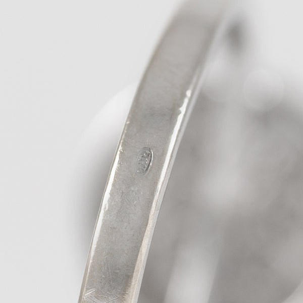 Anillo oro blanco 18k con diamantes
