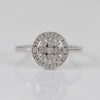 Anillo oro blanco 18k con diamantes