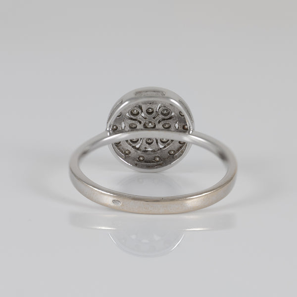 Anillo oro blanco 18k con diamantes