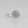 Anillo oro blanco 18k con diamantes
