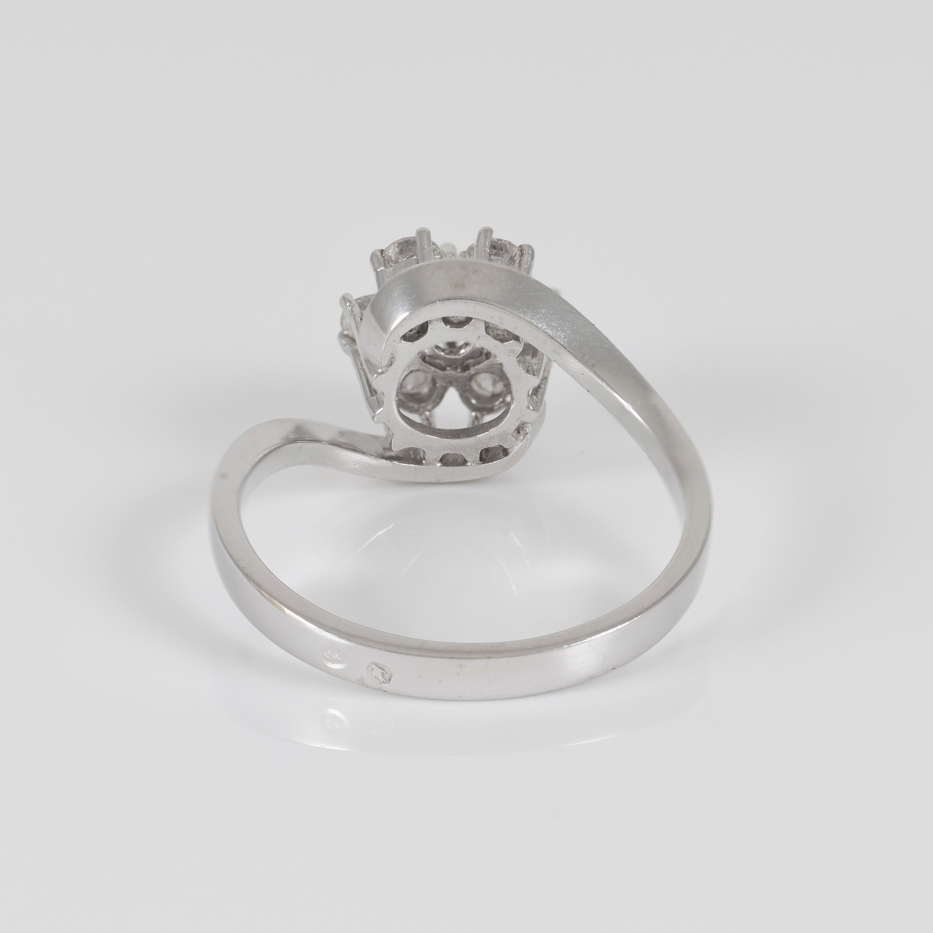 Anillo oro blanco 18k con diamantes (Copy)