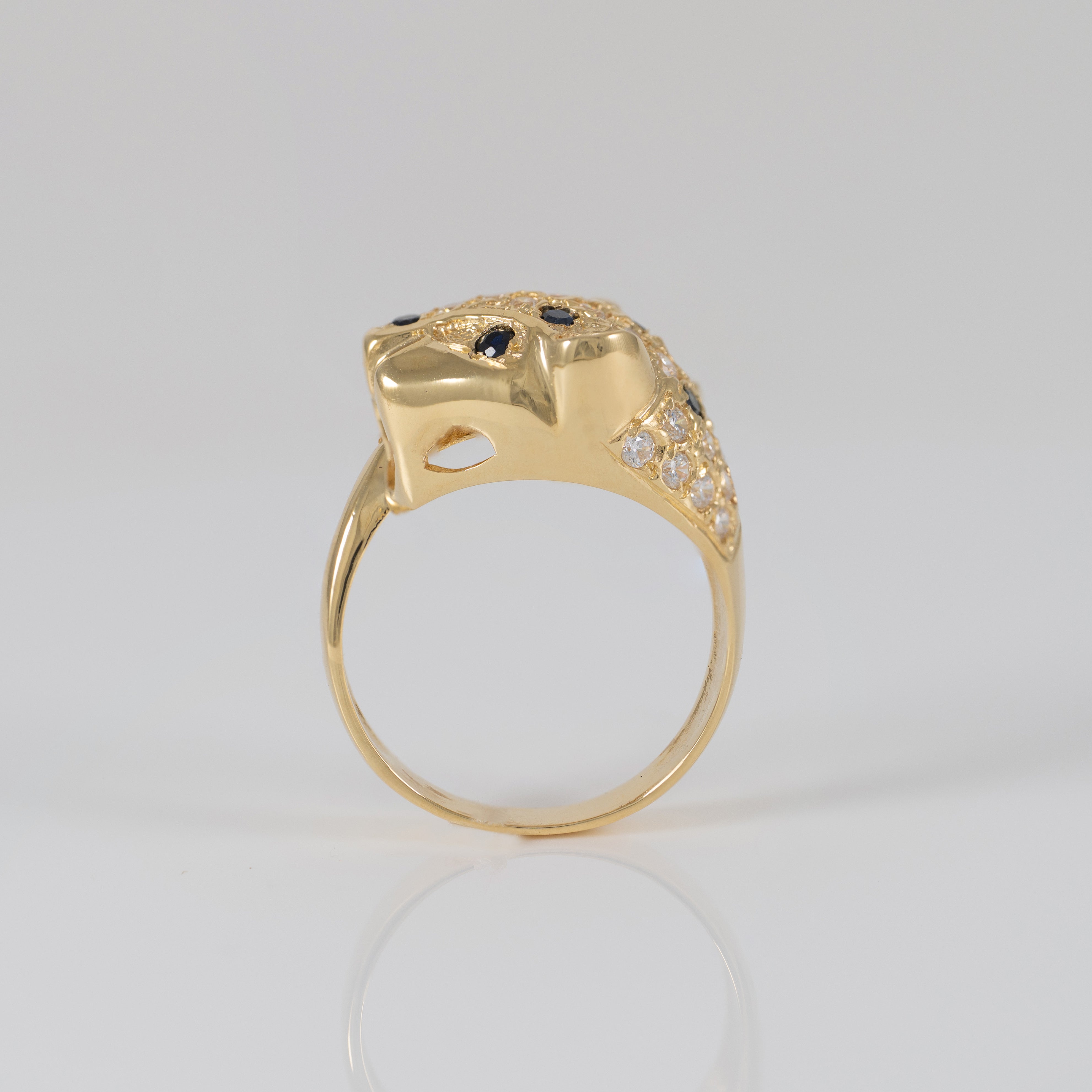 Anillo pantera oro 18k 750