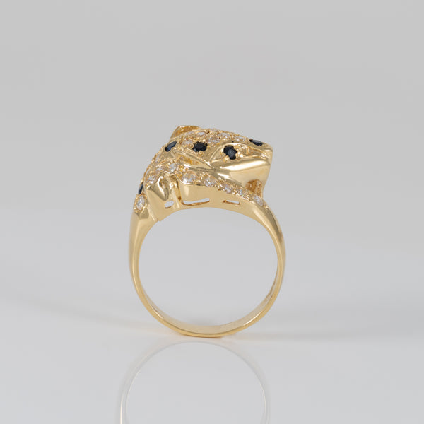 Anillo pantera oro 18k 750