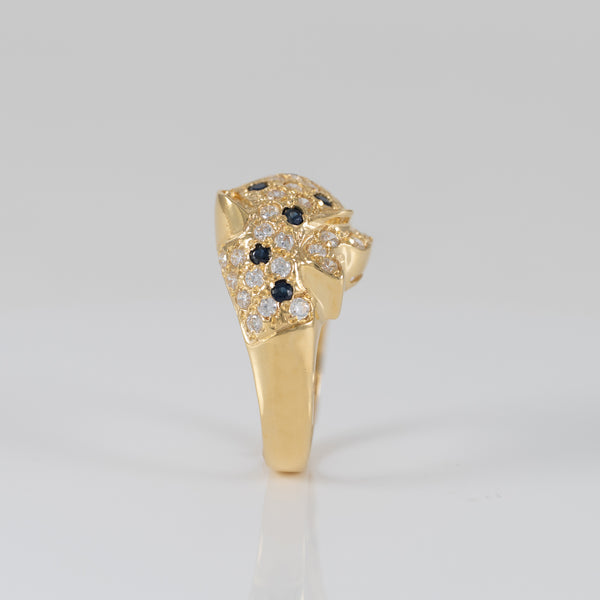 Anillo pantera oro 18k 750