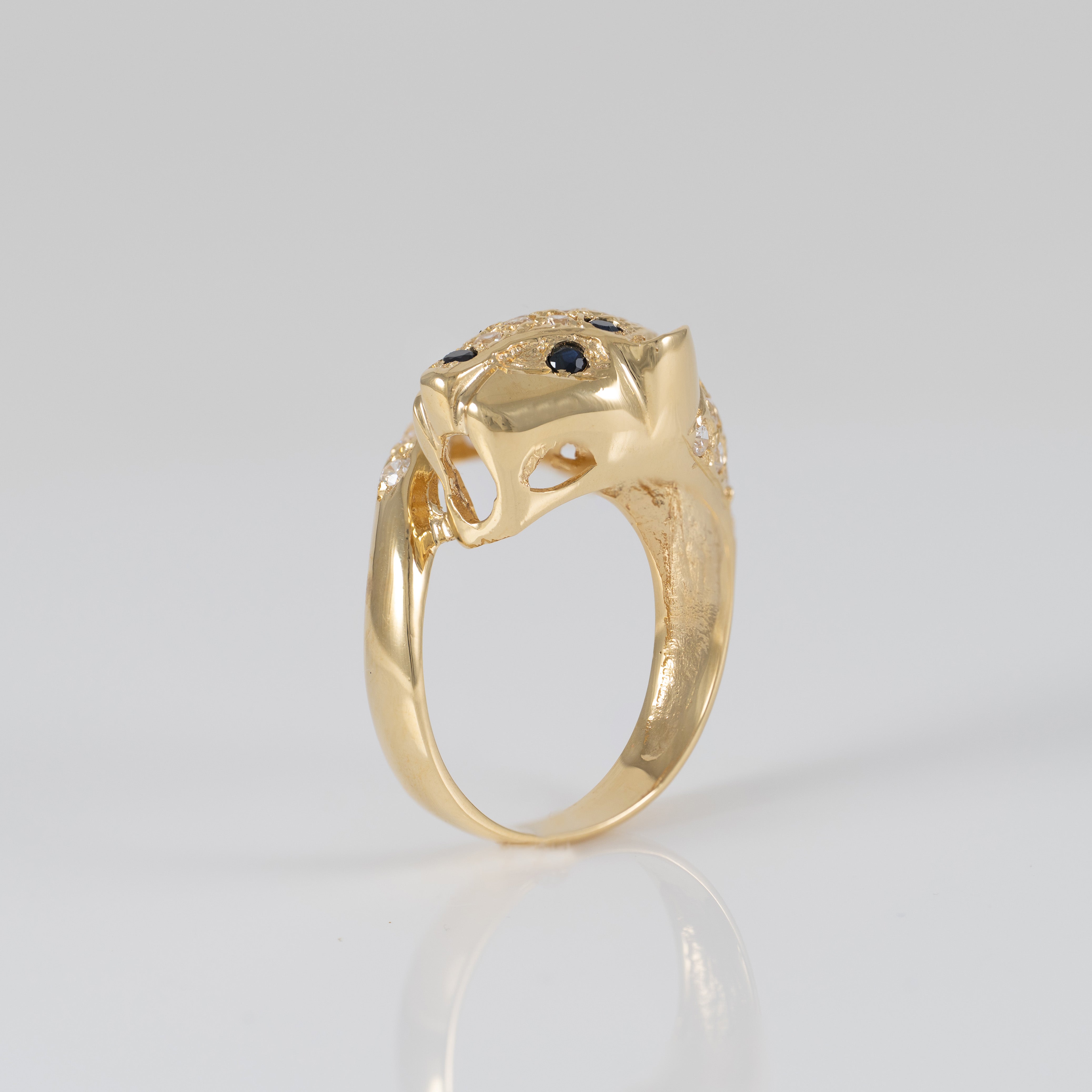 Anillo pantera oro 18k 750