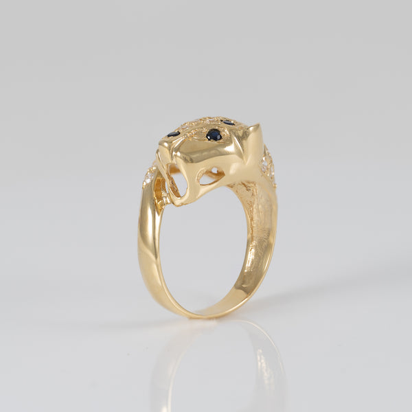 Anillo pantera oro 18k 750
