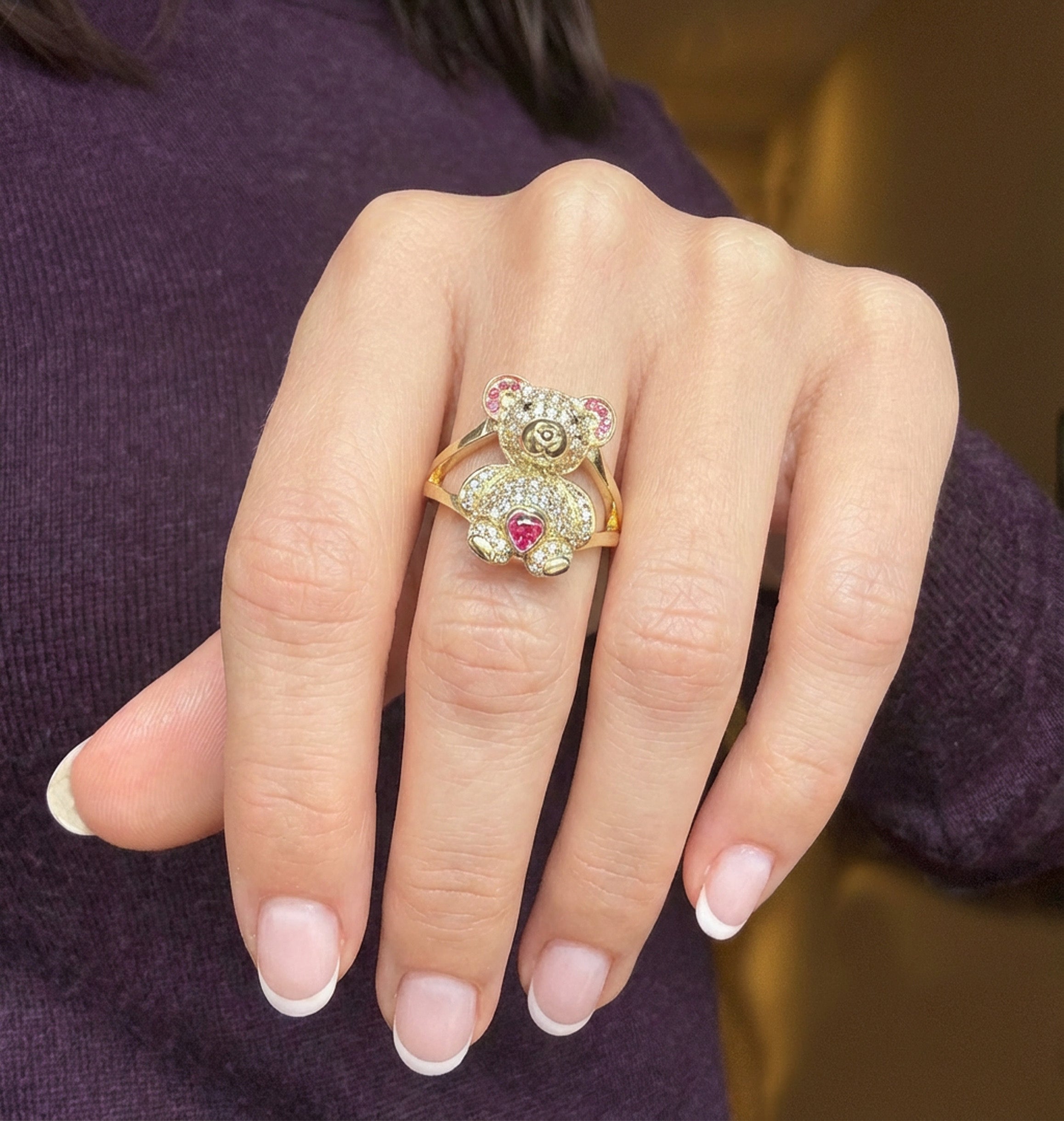 Anillo Oso en oro 18k 750