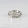 Anillo Pandora Cruzado Triple Alianza en Plata 925 Pavé