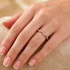 Anillo Pandora Giro del Destino en Plata Vermeil Rosa