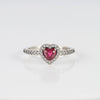Anillo Pandora en Plata 925 y corazón en Relieve